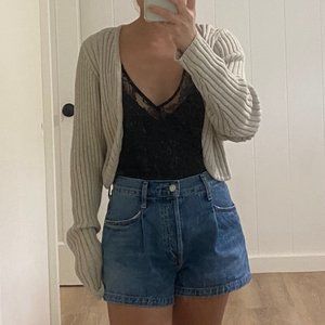 Open Edit Cropped Bolero Sweater